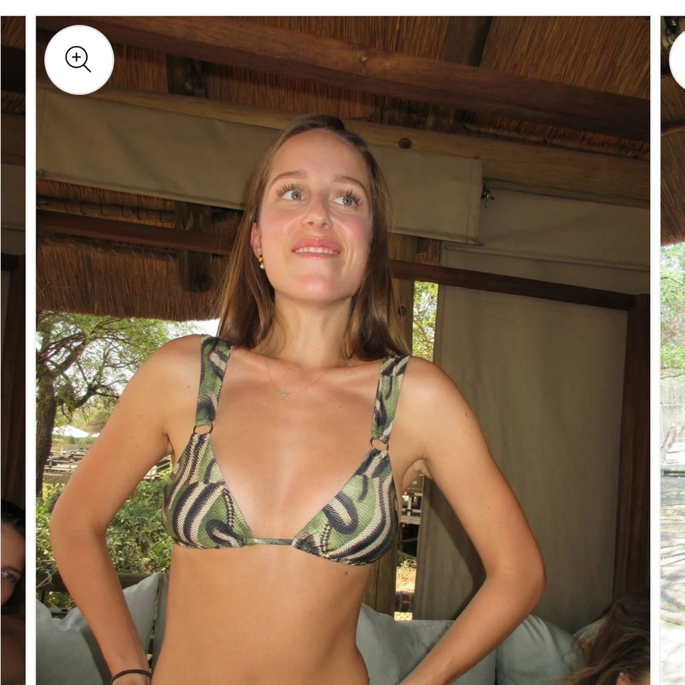NEW Strawberry Milk Mob Jungle Triangle Bikini Top and Bottom Set - Picture 6 of 8